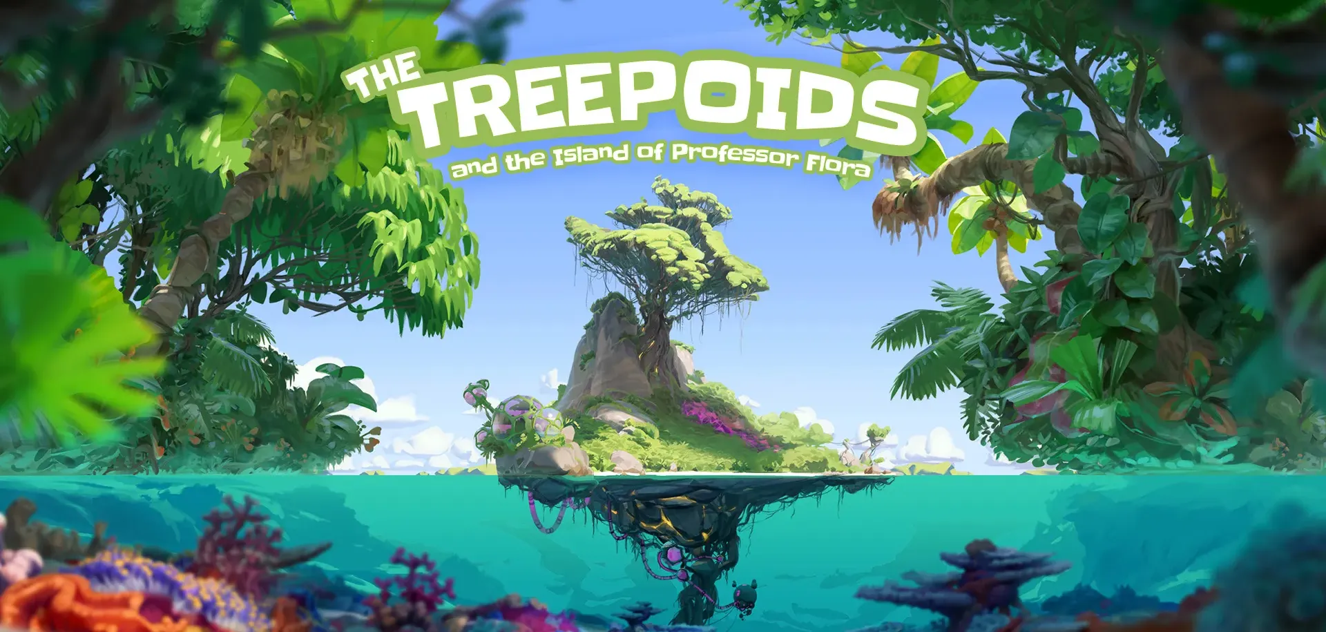 PSYCRAFT - #SupernaturalGames - hand-painted adventure games - "The Treepoids" - Flora Bora startcreen